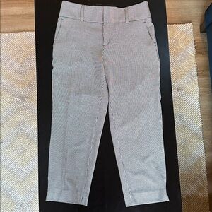 Banana Republic Factory striped cropped trouser pants
